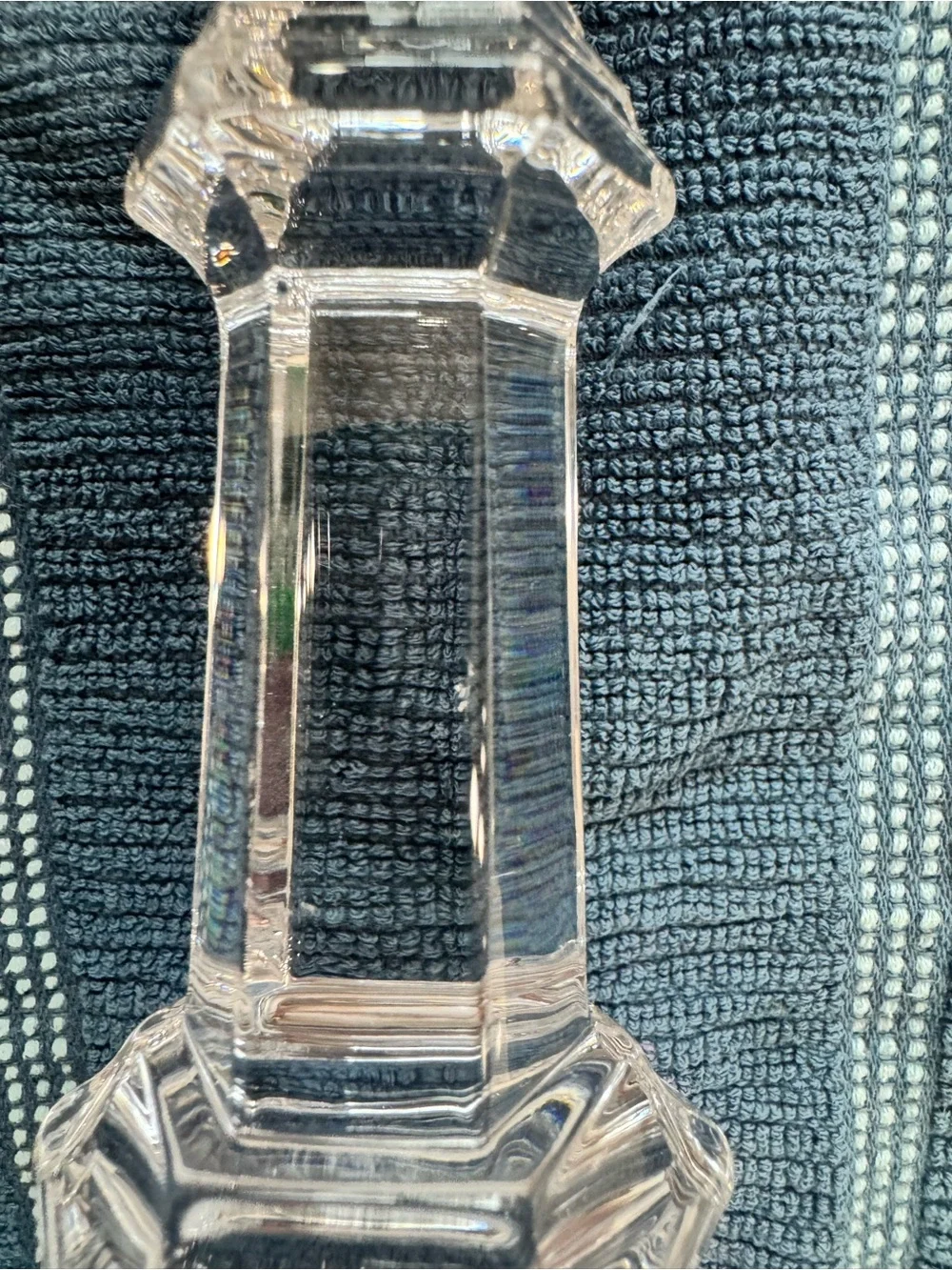 Tiffany’s rare vintage Plymouth crystal candlesticks set of 2